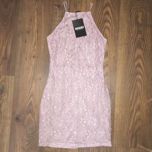 Lilac bodycon dress